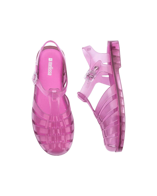 Melissa Possession Transparent Pink Women Flat Sandal