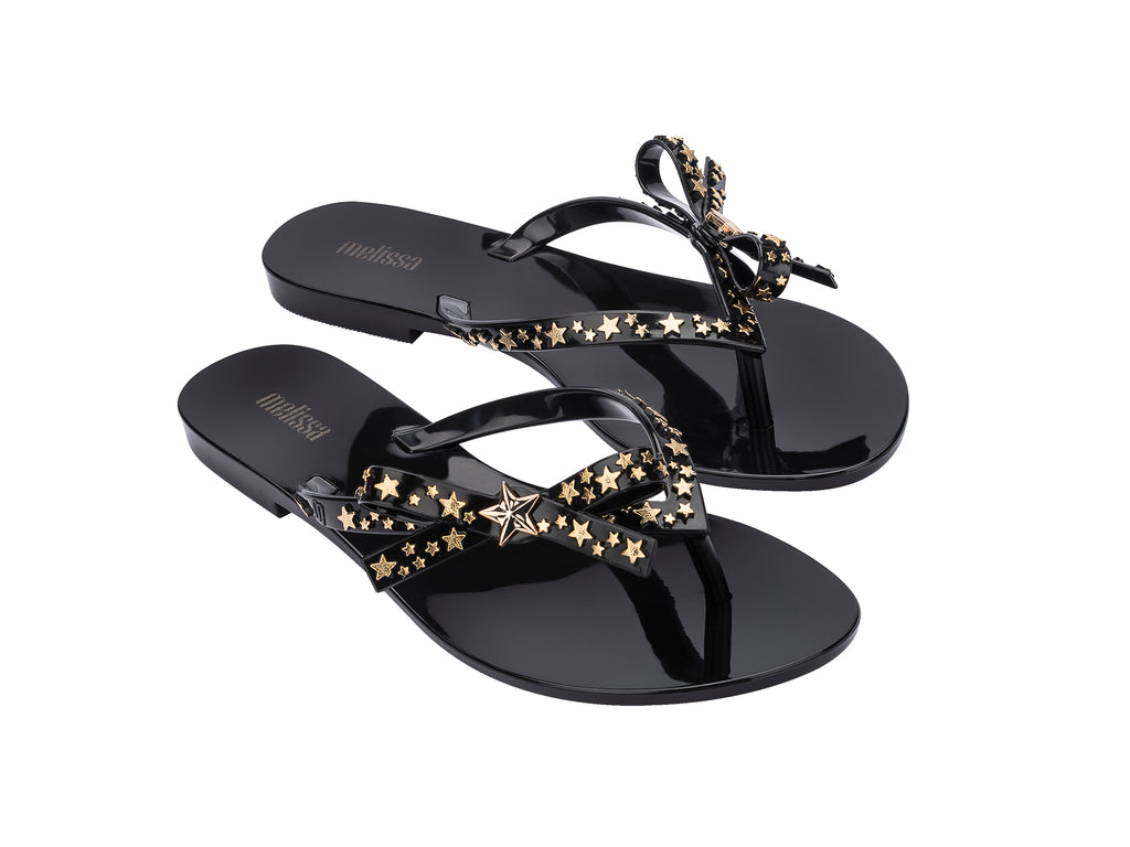 Melissa flip flops black new arrivals