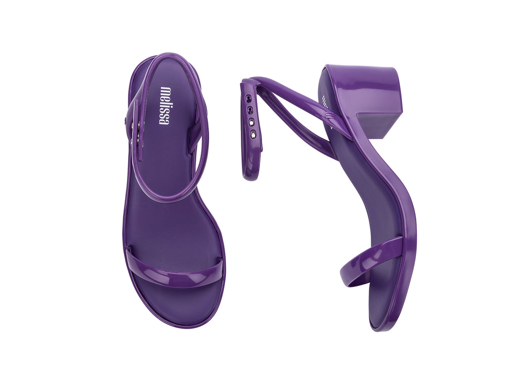 Buy Women Shoes Online| Melissa Sandals Purple Block Heel
