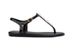 Melissa Solar Spring AD Black Flat Flipflop Sandal For Women
