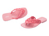 Melissa Brace Flat Pink Flip Flops For Women