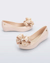 Stylish Beige Bow Ballerinas