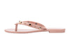 Melissa Harmonic II Studded Pink Flat Flip Flops For Women