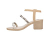 Melissa Gold Beige Sandals with Buckle