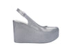 Women’s glitter wedge shoes