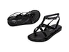 Chic Black Flat Sandals