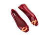 Melissa Aura Chain Flat Red Ballerinas for Women – Elegant and Comfortable Red Flats with Stylish Chain Detail