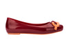 Melissa Aura Chain Flat Red Ballerinas for Women – Elegant and Comfortable Red Flats with Stylish Chain Detail