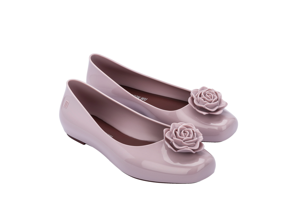 Buy Women Shoes Online Melissa Ballerinas| Trendy Flat Lilac