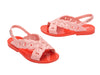 Melissa Brace Flat Red Sandal for Women – Bold and stylish flat red sandal, perfect for casual outings, summer wear, and everyday comfort.