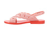 Melissa Brace Flat Red Sandal for Women – Bold and stylish flat red sandal, perfect for casual outings, summer wear, and everyday comfort.