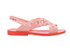 Melissa Brace Flat Red Sandal for Women – Bold and stylish flat red sandal, perfect for casual outings, summer wear, and everyday comfort.