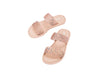 Melissa Bubble Beige Flat Slip-On Slides for Women – Comfortable and stylish slip-on slides with a cushioned design, perfect for casual wear, vacations, and everyday comfort.