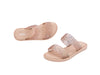 Melissa Bubble Beige Flat Slip-On Slides for Women – Comfortable and stylish slip-on slides with a cushioned design, perfect for casual wear, vacations, and everyday comfort.