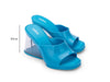 Melissa Darling Blue Heeled Slide Sandal for Women – Stylish and comfortable slip-on heels with a chic design, perfect for any occasion.