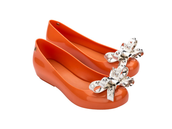 Melissa Dora III Bow Orange Ballerinas – Stylish & Comfortable Women’s Bow-Embellished Flat Shoes