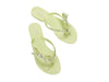 Melissa Harmonic Stars Appliques Green Flat Flip Flops for Ladies – stylish and comfortable women's flip-flops with star embellishments, perfect for casual wear.