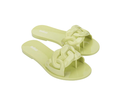 Melissa Jelly Chain AD Flat Green Flipflops for Women - Trendy and Comfortable Casual Footwear Melissa Jelly Chain AD, Green Flip-flops