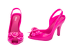 Melissa Lady Dragon Hot Pink Stiletto Heels Sandals for Women - Elegant Partywear Peep-Toe Shoes peep toe heels