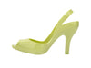 Melissa Lady Dragon II Green Stiletto Heels Sandal for Women - Stylish Peep-Toe Design, Perfect for Parties and Events