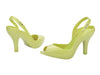 Melissa Lady Dragon II Green Stiletto Heels Sandal for Women - Stylish Peep-Toe Design, Perfect for Parties and Events