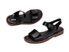 Melissa Mar Sandal II everyday flat black brown sandal for women with stylish dual-tone straps and comfortable design