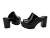 Melissa Mule AD Black Block Heels Slip-On Slide for Women – Chic and comfortable black mule slides with a stylish block heel, perfect for office wear, evening outings, and casual elegance.