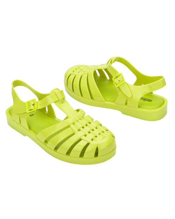 Melissa Possession AD Neon Yellow Flat Sandal – Trendy & Comfortable Women’s Bright Sandals