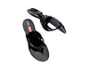 Melissa Quantum Thong Diesel Trendy Black Flip Flops for Women – Stylish Melissa x Diesel collaboration thong sandals with a modern, comfortable design.