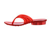 Melissa Quantum Thong Diesel trendy red flip flops for women featuring a stylish design and comfortable everyday wear.