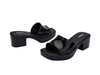 Melissa Shape AD Black Block Heel Slides for Women – Elegant and comfortable slip-on sandals with a stylish block heel, perfect for casual and dressy occasions.