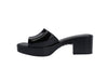 Melissa Shape AD Black Block Heel Slides for Women – Elegant and comfortable slip-on sandals with a stylish block heel, perfect for casual and dressy occasions.