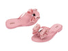 Melissa Slim III Light Pink Flat Flip Flops for Women – Elegant and comfortable flip flops featuring an oversized bow for a stylish touch. Perfect for casual and chic looks.