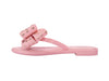 Melissa Slim III Light Pink Flat Flip Flops for Women – Elegant and comfortable flip flops featuring an oversized bow for a stylish touch. Perfect for casual and chic looks.