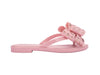 Melissa Slim III Light Pink Flat Flip Flops for Women – Elegant and comfortable flip flops featuring an oversized bow for a stylish touch. Perfect for casual and chic looks.