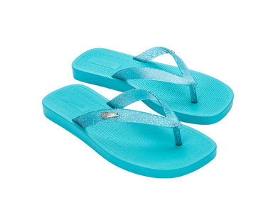 Melissa Sun Long Beach AD Flat Blue Flipflops for Women - Comfortable and Stylish Casual Footwear