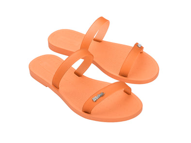 Melissa Sun Torrance AD Orange Flat Slip-Ons for Women - Vibrant and Comfortable Footwear