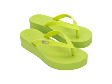 Melissa Sun Venice AD Green Platform Flipflop Slippers for Women - Trendy and comfortable slippers ideal for casual outings, vacations, and summer wear.