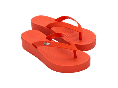 Melissa Sun Venice AD Red Platform Flipflop Slippers for Women - Stylish and comfortable slippers perfect for casual outings and beachwear.