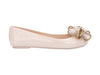 Melissa Sweet Love VI Beige Gold Ballerinas for Women – elegant beige ballerina flats with gold bow detail, comfortable and stylish footwear for daily and party wear
