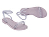 Melissa Wave AD Flat Strappy Lilac Sandal for Women – Trendy and lightweight flat sandals with a stylish tubular strap design, perfect for casual and summer fashion.