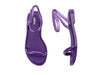 Melissa Wave AD Flat Strappy Purple Sandal for Women – Stylish and comfortable flat sandals with a modern strappy design, perfect for casual and summer wear.