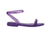 Melissa Wave AD Flat Strappy Purple Sandal for Women – Stylish and comfortable flat sandals with a modern strappy design, perfect for casual and summer wear.