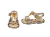 Mini Melissa Mar Jelly Pop Gold Glitter Heart Applique Sandal for Baby Girl – Adorable and comfortable jelly sandals with a glittery heart applique, perfect for stylish baby footwear.