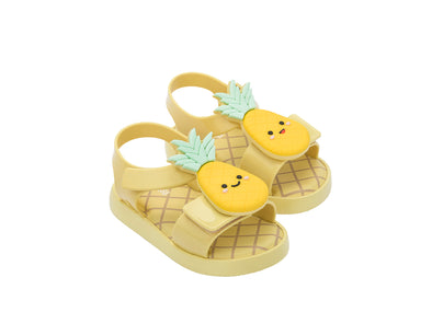 Yellow Pineapple Sandal, Cute Fruitland Shoe, Mini Melissa Kids' Fashion