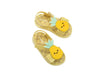 Playful Pineapple Design, Stylish Yellow Sandal, Children's Trendy Footwear