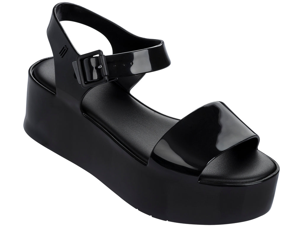 Melissa Black Mar Platform Sandals