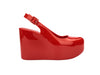 Melissa Groovy Wedge Ad Red Sandal