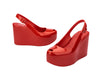 Melissa Groovy Wedge Ad Red Sandal