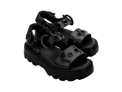 platform sandals black